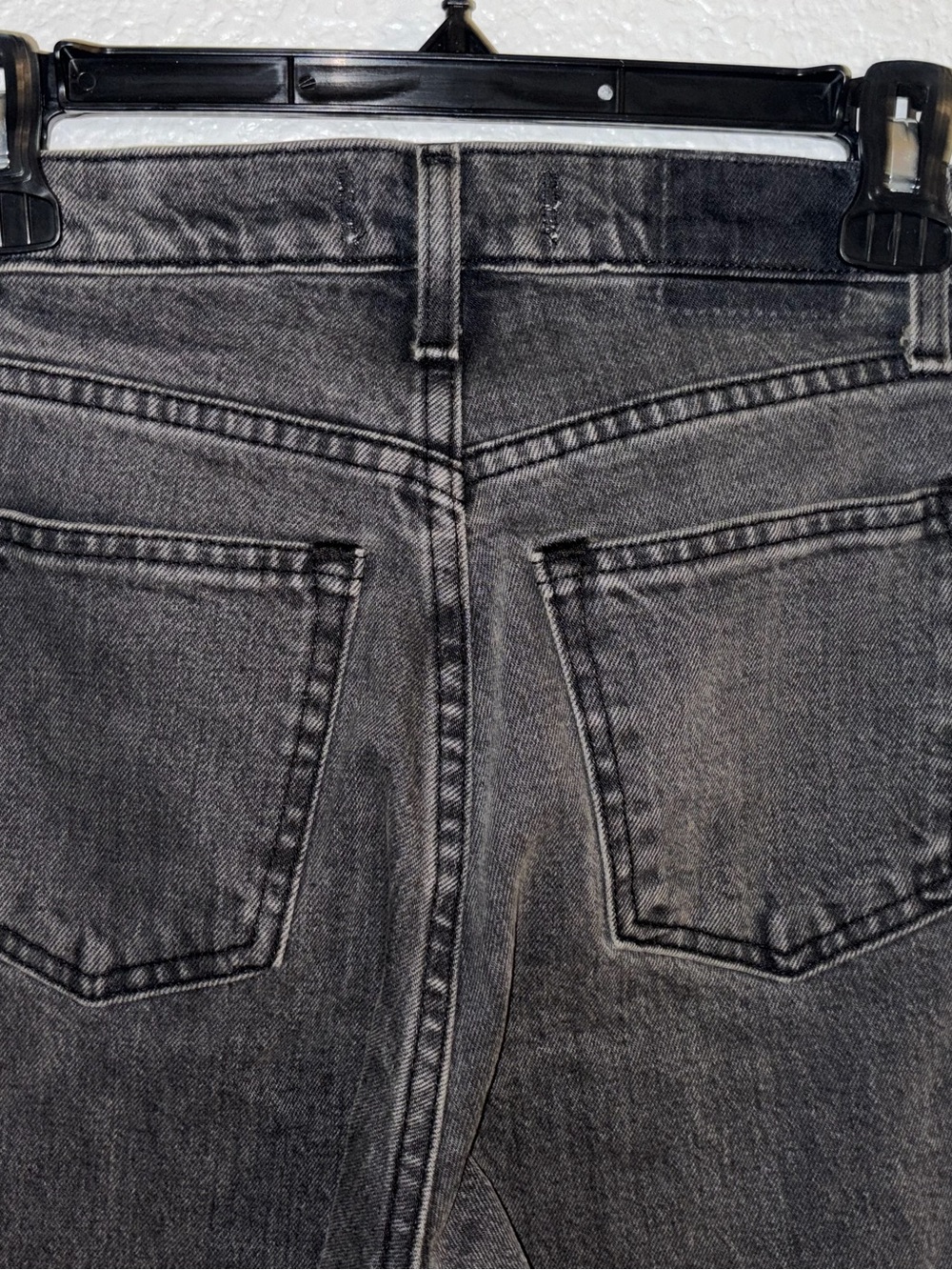 Abercrombie & Fitch 90s Straight Ultra High Rise Black Jeans Size 25 - Picture 6 of 6